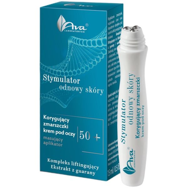 Ava laboratorium stymulator odnowy skóry korygujący zmarszczki krem pod oczy 50+ 15ml