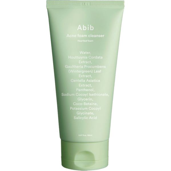 Abib acne foam cleanser heartleaf foam pianka oczyszczająca do twarzy 150ml