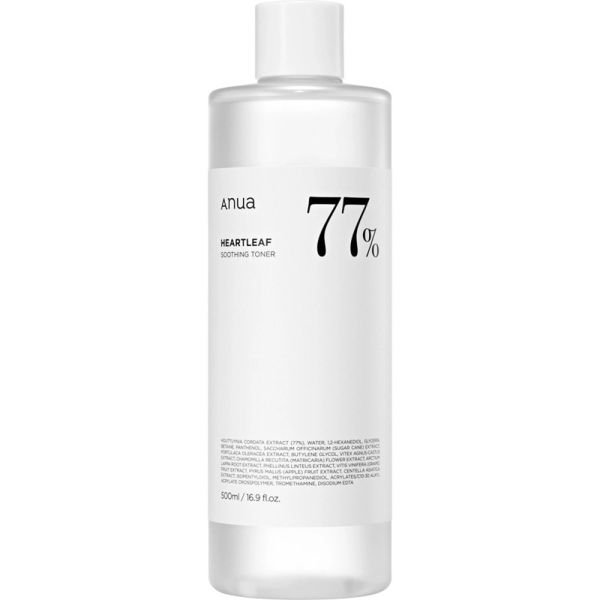 Anua heartleaf 77% soothing toner łagodzący tonik do twarzy 500ml