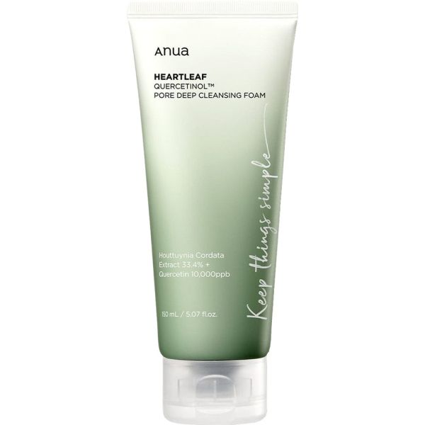 Anua heartleaf quercetinol pore deep cleansing foam głęboko oczyszczająca pianka do twarzy 150ml