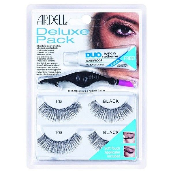 Ardell deluxe pack zestaw sztucznych rzęs 2 pary 105 black