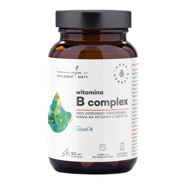 Aura herbals witamina b complex suplement diety 90 kapsułek