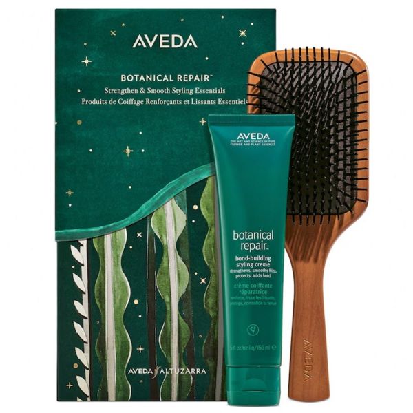 Aveda botanical repair zestaw krem do stylizacji włosów 150ml + drewniana szczotka do włosów