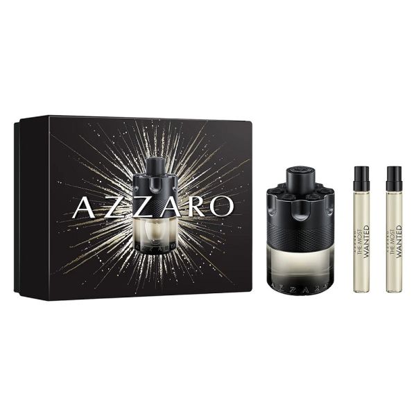 Azzaro the most wanted intense zestaw woda toaletowa spray 100ml + woda toaletowa spray 2x10ml