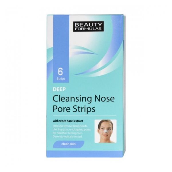 Beauty formulas clear skin deep cleansing nose pore strips głęboko oczyszczające paski na nos 6szt.