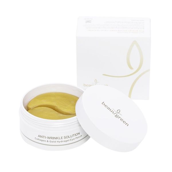 Beauugreen hydrogel eye patch hydrożelowe płatki pod oczy collagen & gold 60szt