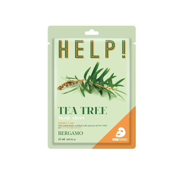 Bergamo help sheet mask maska do twarzy z tea tree 25ml