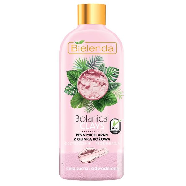 Bielenda botanical clays płyn micelarny z glinką różową 500ml