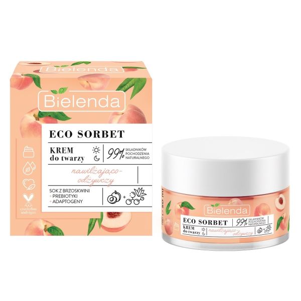 Bielenda eco sorbet krem nawilżająco-odżywczy na dzień i noc brzoskwinia 50ml