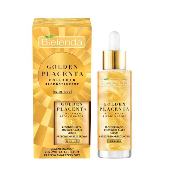 Bielenda golden placenta regenerująco-rozświetlające serum przeciwzmarszczkowe 30g