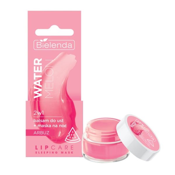 Bielenda lip care sleeping mask 2w1 balsam do ust + maska na noc watermelon 10g