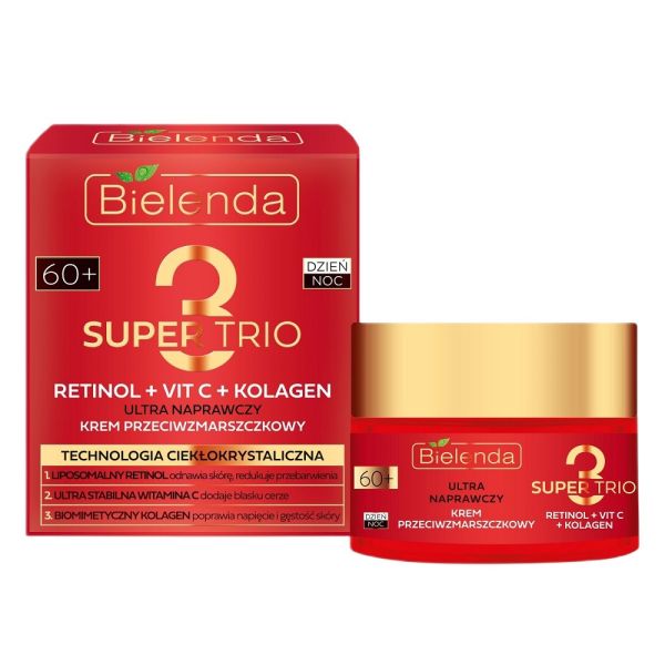 Bielenda super trio ultra naprawczy krem przeciwzmarszczkowy 60+ 50ml