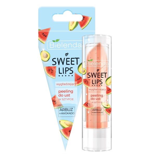 Bielenda sweet lips peeling do ust w sztyfcie arbuz + awokado 4.3g