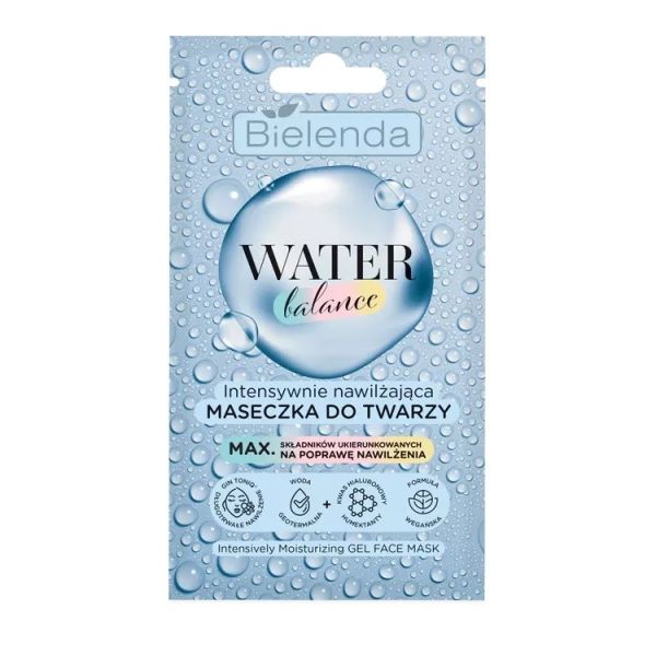 Bielenda water balance intensywnie nawilżająca maseczka do twarzy 7g