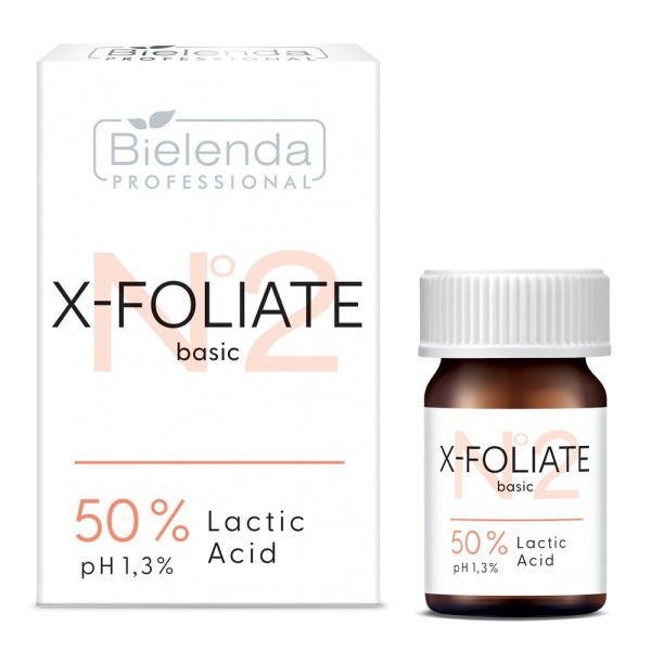 Bielenda professional x-foliate basic kwas mlekowy 50% 5ml