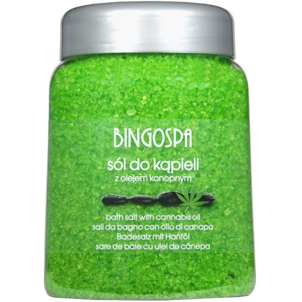 Bingospa sól do kąpieli z olejkem konopnym 850g