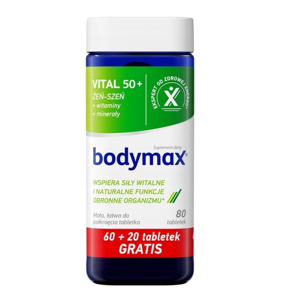 Bodymax vital 50+ suplement diety 80 tabletek