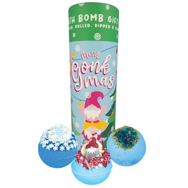 Bomb cosmetics merry gonkmas tuba upominkowa z kulami do kąpieli 3szt