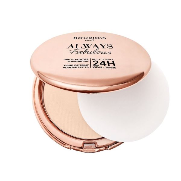 Bourjois always fabulous matujący puder w kompakcie z filtrem spf20 100 rose ivory 7g