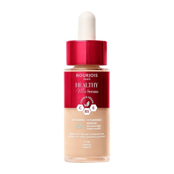 Bourjois healthy mix serum nawilżająco-rozświetlający podkład-serum do twarzy 52w vanilla 30ml