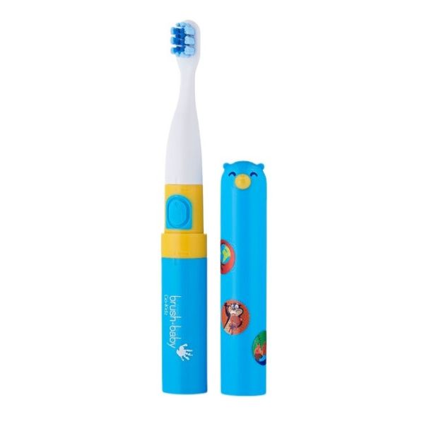 Brush-baby go-kidz podróżna szczoteczka soniczna dla dzieci 3+ lat blue/pink