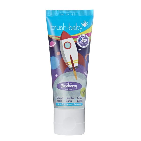 Brush-baby rocket pasta do zębów dla dzieci 3+ blueberry 50ml