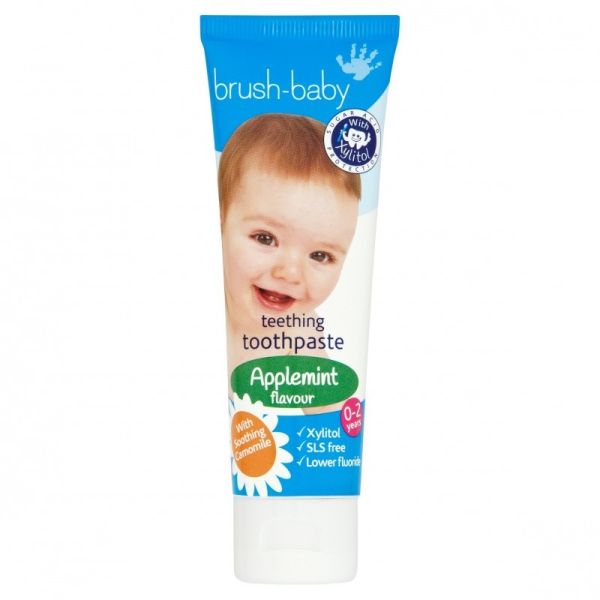 Brush-baby teething toothpaste pasta do zębów dla dzieci 0-2l applemint 50ml