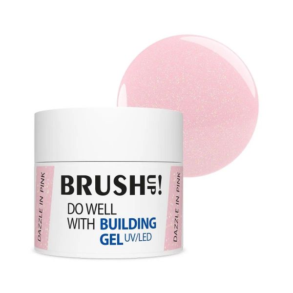 Brushup! do well with building gel żel budujący do paznokci dazzle in pink 12g