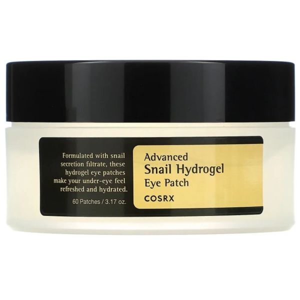 Cosrx advanced snail hydrogel eye patch hydrożelowe płatki pod oczy ze śluzem ślimaka 60szt.