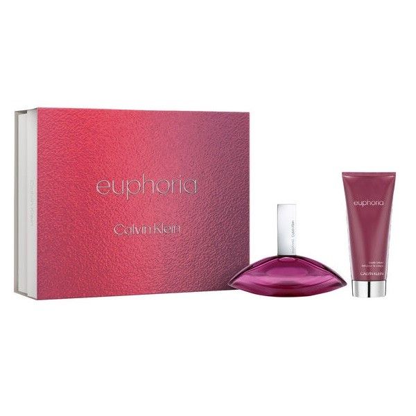 Calvin klein euphoria zestaw woda perfumowana spray 100ml + balsam do ciała 100ml