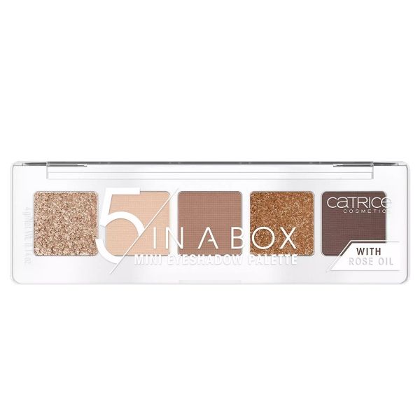 Catrice 5 in a box mini paleta cieni do powiek 010 golden nude look 4g