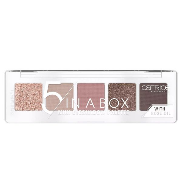 Catrice 5 in a box mini paleta cieni do powiek 020 soft rose look 4g