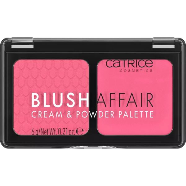 Catrice blush affair cream & powder palette paleta róży do policzków 020 pleasing pink 6g