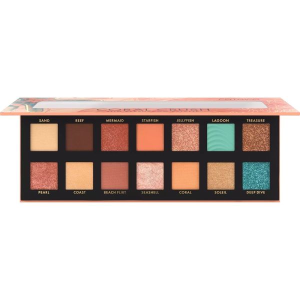 Catrice coral crush slim eyeshadow palette paleta cieni do powiek 030 under the sea 10.6g