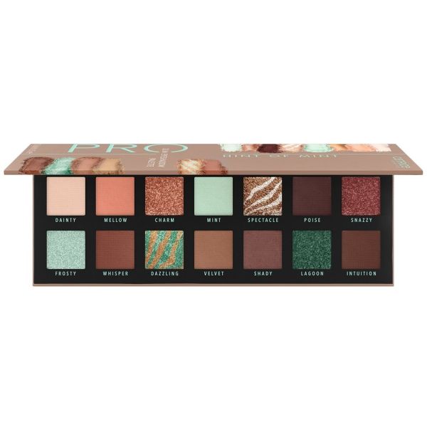 Catrice pro hint of mint slim eyeshadow palette paleta cieni do powiek 010 aesthetic vibes 10.6g