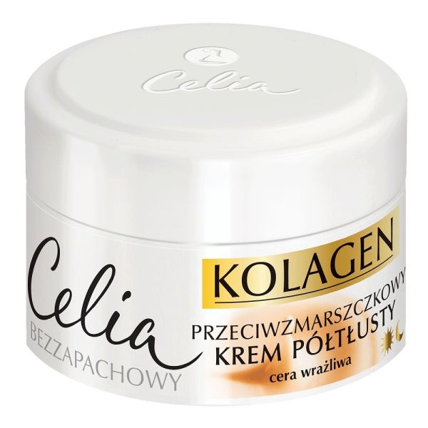 Celia kolagen przeciwzmarszczkowy krem półtłusty z kozim mlekiem 50ml