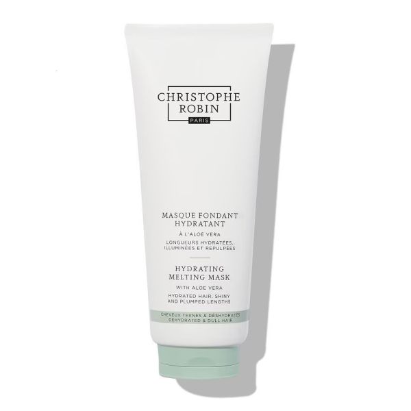 Christophe robin hydrating melting mask with aloe vera jedwabista maska nawilżająca do włosów suchych i matowych 200ml