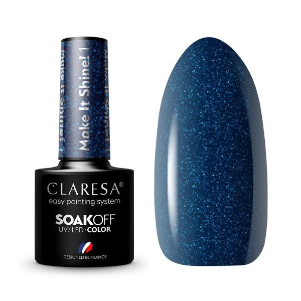 Claresa soak off uv/led make it shine! lakier hybrydowy 1 5g