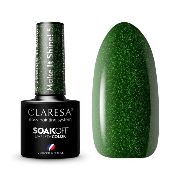 Claresa soak off uv/led make it shine! lakier hybrydowy 5 5g