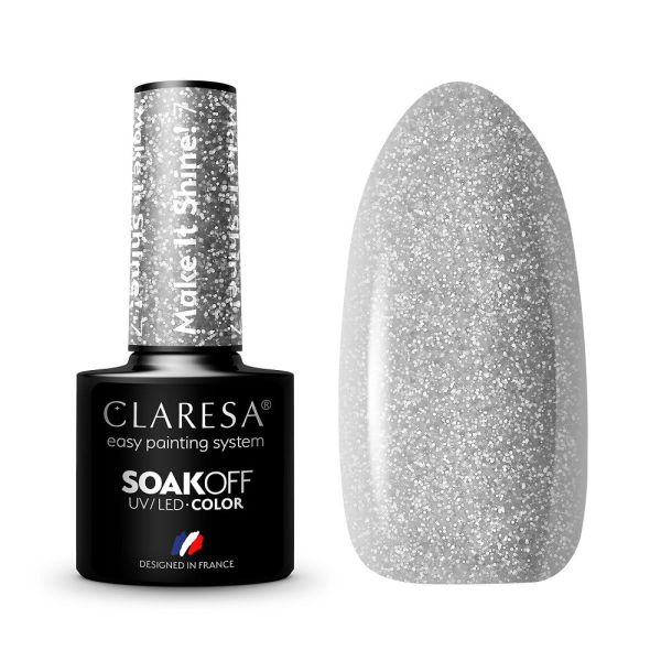 Claresa soak off uv/led make it shine! lakier hybrydowy 7 5g