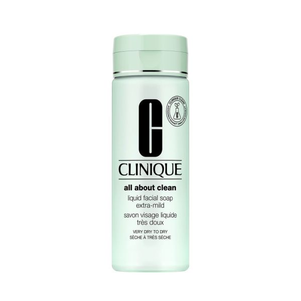 Clinique all about clean™ liquid facial soap extra-mild mydło w płynie do twarzy dla skóry bardzo suchej i suchej 200ml