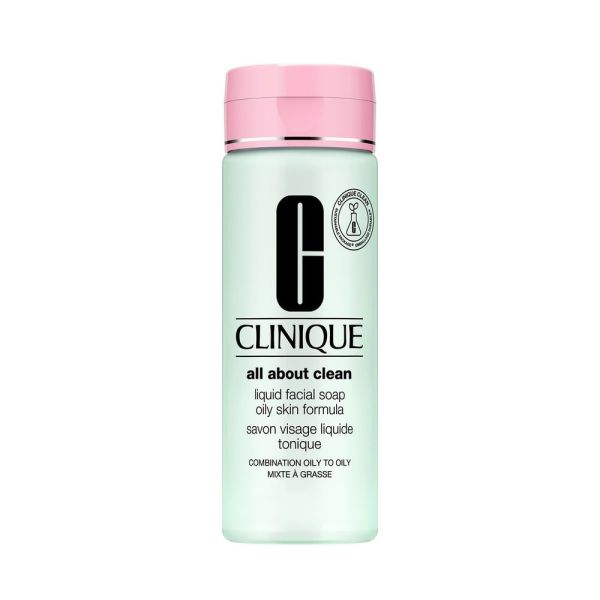 Clinique all about clean™ liquid facial soap oily mydło w płynie do twarzy dla skóry tłustej 200ml