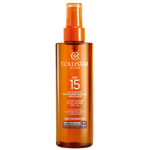 Collistar supertanning dry oil spf15 superopalający suchy olejek do ciała 200ml