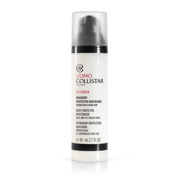 Collistar uomo hydra daily protective moisturizer ochronny krem do twarzy i oczu 24h 80ml