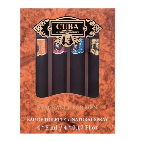 Cuba original fragrance for men zestaw woda toaletowa spray 4x5ml