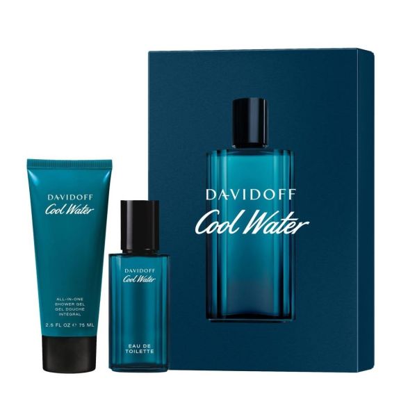 Davidoff cool water men zestaw woda toaletowa spray 40ml + żel pod prysznic 75ml