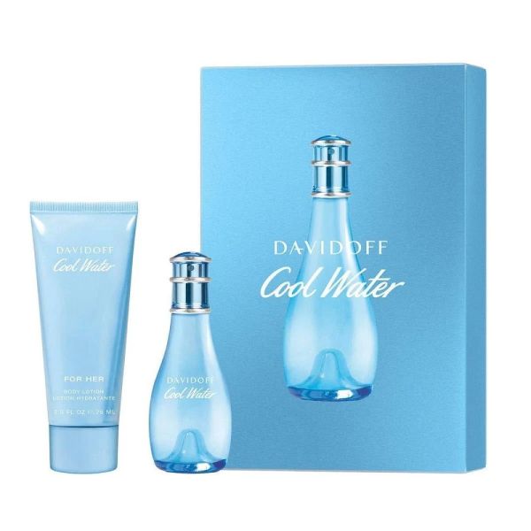 Davidoff cool water woman zestaw woda toaletowa spray 30ml + balsam do ciała 75ml