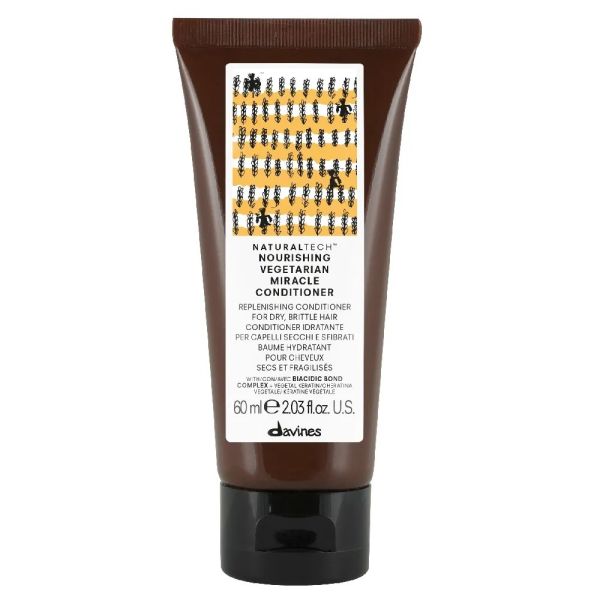 Davines naturaltech nourishing vegetarian miracle conditioner nawilżająca odżywka do włosów suchych i zniszczonych 60ml