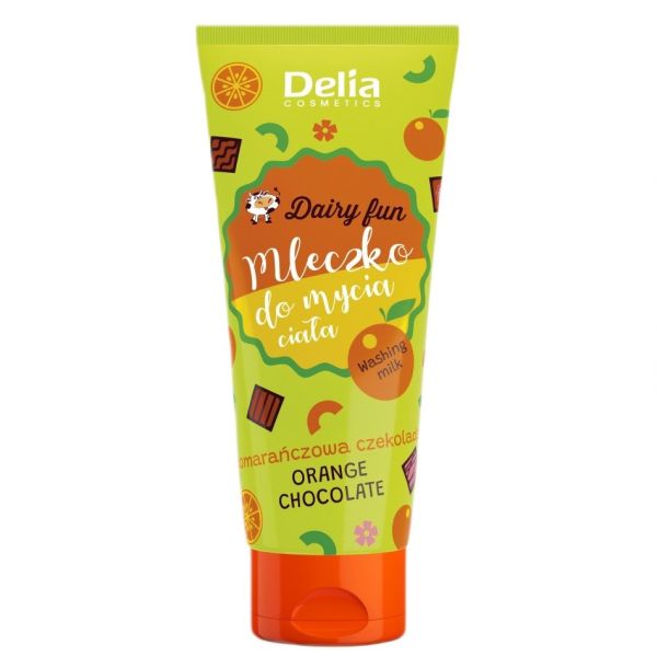 Delia dairy fun mleczko do mycia ciała pomarańczowa czekolada 200ml