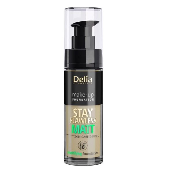 Delia stay flawless matt podkład matujący 406 30ml